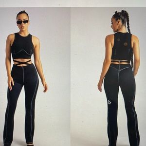 MESHKI BLACK CALI PANT AND BLACK MARLEY TOP